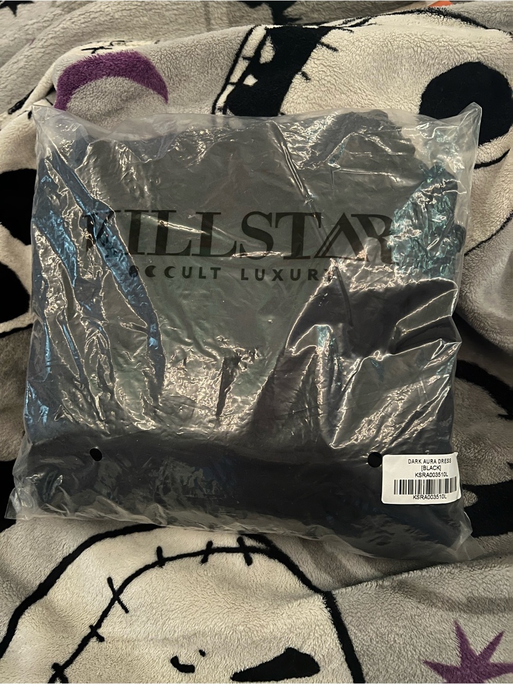 Killstar Black Dark Aura Cold-Shoulder Mini Dress - Picture 7 of 9